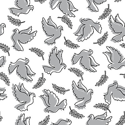 EPS 해외이미지 백그라운드 패턴 여러마리 일러스트 사람없음 회색 패턴백그라운드 비둘기 해외202105 해외일러스트 컬러 다수 무늬 조류 파일형식 벡터
