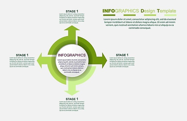 EPS 해외이미지 디자인 화살표 일러스트 비즈니스 그래프 사람없음 초록색 자료 인포그래픽 원형 해외202105 해외일러스트 도형 컬러 파일형식 벡터