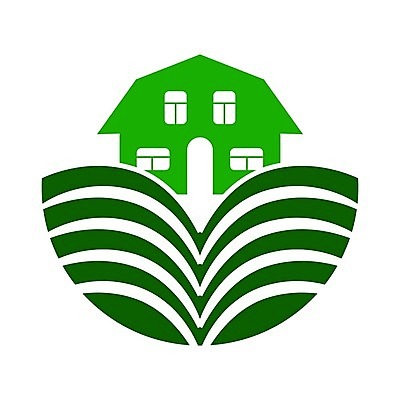 EPS 해외이미지 일러스트 주택 사람없음 초록색 심볼 해외202105 해외일러스트 컬러 건물 파일형식 벡터