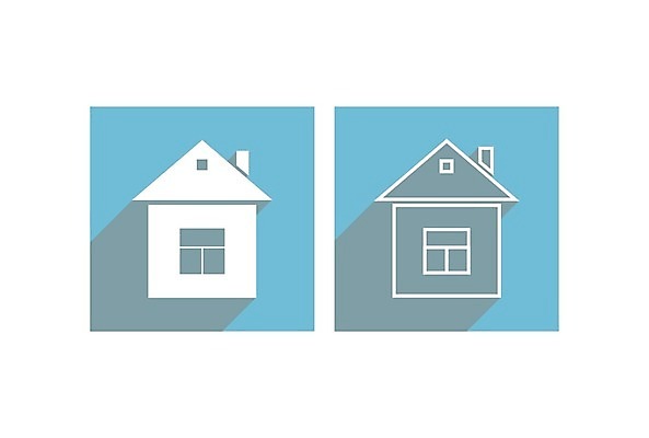 EPS 해외이미지 하늘색 일러스트 주택 사람없음 심볼 집모양 해외202105 해외일러스트 모양 건물 파란색 파일형식 벡터