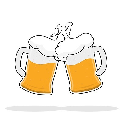 EPS 해외이미지 일러스트 맥주 사람없음 심볼 건배 맥주잔 맥주거품 해외202105 해외일러스트 술잔 주류 거품 파일형식 벡터