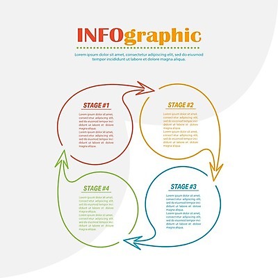 EPS 해외이미지 디자인 화살표 일러스트 비즈니스 사람없음 숫자 인포그래픽 연결 해외202105 해외일러스트 문자 파일형식 벡터