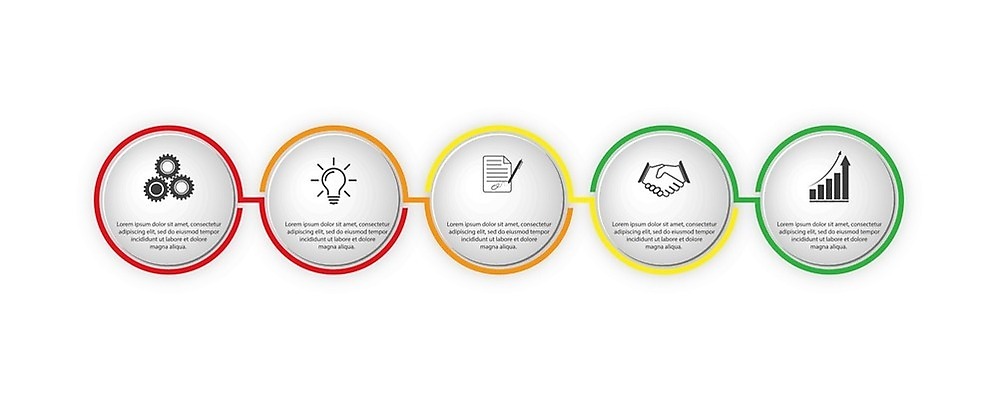 EPS 해외이미지 일러스트 비즈니스 전구 그래프 악수 사람없음 인포그래픽 기록 원형 톱니바퀴 문서 손모양 전구모양 해외202105 해외일러스트 모양 도형 손짓 파일형식 벡터 손_신체부위