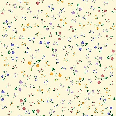 EPS 해외이미지 디자인 꽃 백그라운드 꽃무늬 패턴 일러스트 사람없음 노란색 패턴백그라운드 해외202105 해외일러스트 식물 컬러 무늬 파일형식 벡터