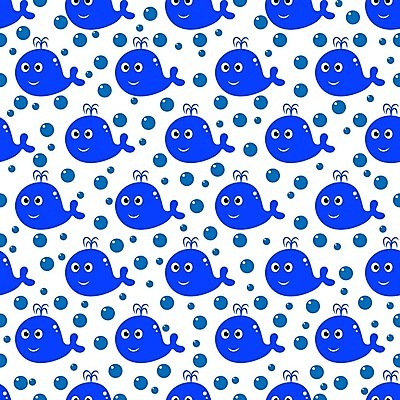 EPS 해외이미지 디자인 백그라운드 패턴 여러마리 일러스트 사람없음 파란색 패턴백그라운드 물방울 고래 해외202105 해외일러스트 컬러 다수 무늬 포유류 수중동물 파일형식 벡터