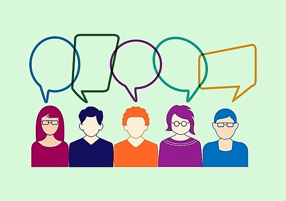 EPS 해외이미지 모양 구름 실루엣 컨셉 일러스트 비즈니스 통신 아이디어 대화 사람 그래픽 거품 그림 레이아웃 윤곽 손그림 커뮤니티 해외202105 해외일러스트 자연요소 촬영기법 말하기 파일형식 벡터