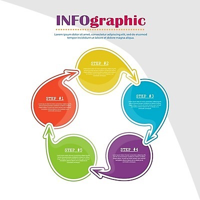 EPS 해외이미지 디자인 화살표 일러스트 비즈니스 사람없음 숫자 인포그래픽 연결 해외202105 해외일러스트 문자 파일형식 벡터
