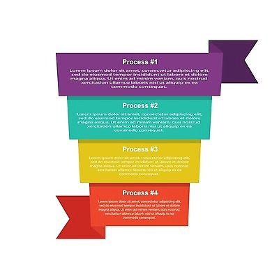 EPS 해외이미지 디자인 리본 일러스트 비즈니스 사람없음 인포그래픽 단계 해외202105 해외일러스트 파일형식 벡터