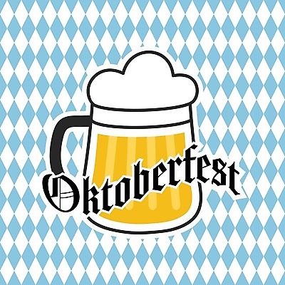 EPS 해외이미지 하늘색 패턴 일러스트 맥주 사람없음 심볼 맥주잔 마름모 맥주거품 옥토버페스트 해외202105 해외일러스트 도형 무늬 술잔 주류 파란색 거품 파일형식 벡터