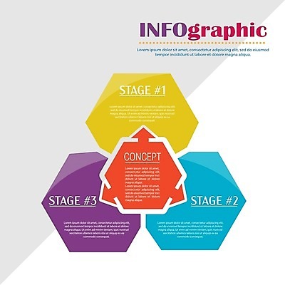EPS 해외이미지 디자인 화살표 일러스트 비즈니스 사람없음 숫자 인포그래픽 연결 육각형 해외202105 해외일러스트 도형 문자 파일형식 벡터