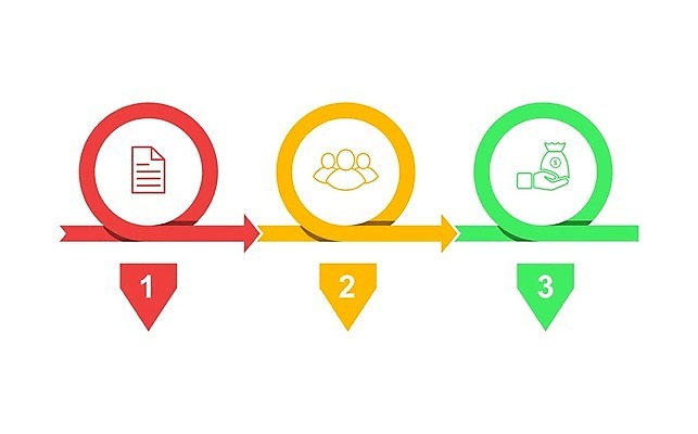 EPS 해외이미지 디자인 화살표 일러스트 비즈니스 그래프 사람모양 사람없음 인포그래픽 정보 원형 돈자루 연결 문서 손모양 해외202105 해외일러스트 모양 도형 돈 파일형식 벡터 손_신체부위
