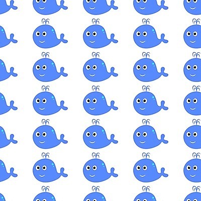 EPS 해외이미지 디자인 백그라운드 패턴 여러마리 일러스트 사람없음 파란색 패턴백그라운드 고래 해외202105 해외일러스트 컬러 다수 무늬 포유류 수중동물 파일형식 벡터