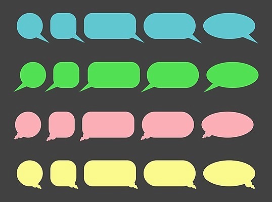 EPS 해외이미지 모양 구름 템플릿 디자인 실루엣 백그라운드 일러스트 그래픽 공백 거품 메시지 플랫 수집 심볼 사인 레이아웃 편지쓰기 해외202105 해외일러스트 자연요소 촬영기법 기록 편지 파일형식 벡터