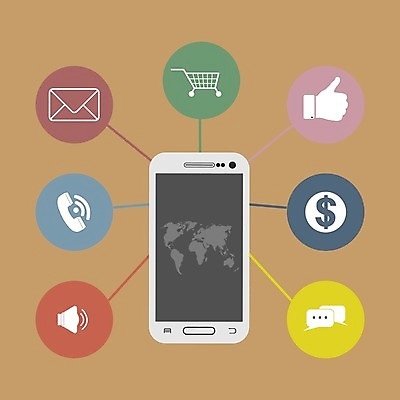 EPS 해외이미지 템플릿 디자인 컨셉 일러스트 모바일 그래픽 스마트폰 서비스 그림 기회 멀리 가상 해외202105 해외일러스트 핸드폰 스마트기기 파일형식 벡터