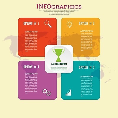 EPS 해외이미지 디자인 세계지도 일러스트 비즈니스 전구 돋보기 그래프 사람없음 사각형 인포그래픽 정보 트로피 톱니바퀴 전구모양 해외202105 해외일러스트 모양 도형 지도 세계 상_우승 파일형식 벡터