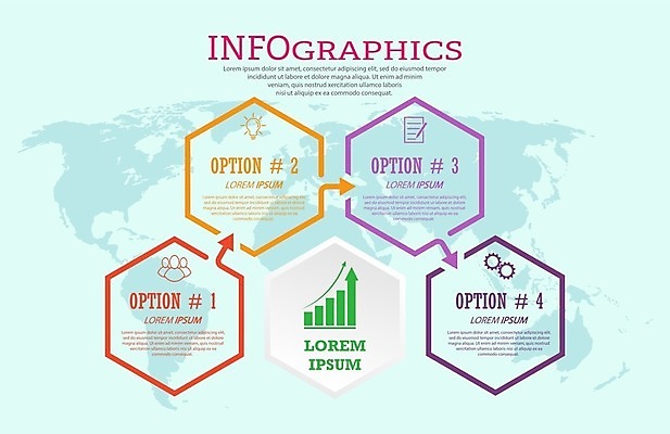 EPS 해외이미지 디자인 화살표 세계지도 일러스트 비즈니스 전구 그래프 사람모양 사람없음 인포그래픽 정보 기록 톱니바퀴 문서 육각형 전구모양 해외202105 해외일러스트 모양 도형 지도 세계 파일형식 벡터