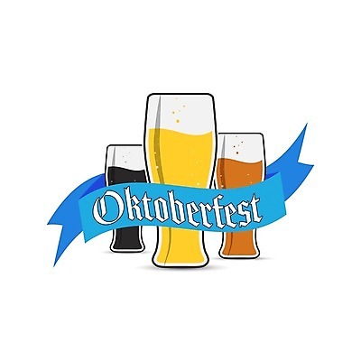 EPS 해외이미지 리본 일러스트 맥주 사람없음 심볼 맥주잔 옥토버페스트 흑맥주 해외202105 해외일러스트 술잔 주류 파일형식 벡터