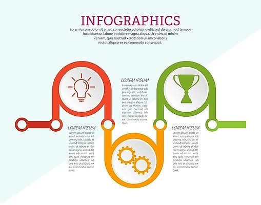 EPS 해외이미지 디자인 일러스트 비즈니스 전구 사람없음 인포그래픽 정보 원형 연결 트로피 톱니바퀴 전구모양 해외202105 해외일러스트 모양 도형 상_우승 파일형식 벡터