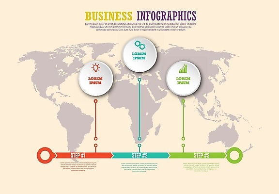 EPS 해외이미지 세계지도 일러스트 비즈니스 전구 그래프 사람없음 그래픽 자료 인포그래픽 원형 계획 톱니바퀴 단계 순서 해외202105 해외일러스트 도형 컨셉 지도 세계 파일형식 벡터