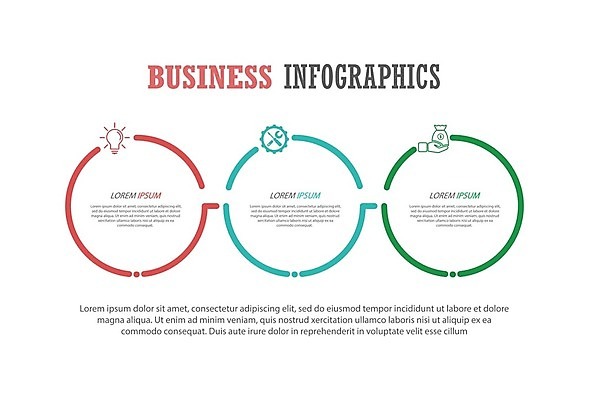 EPS 해외이미지 일러스트 비즈니스 사람없음 그래픽 빨간색 자료 인포그래픽 공구 원형 돈자루 계획 톱니바퀴 손모양 단계 순서 해외202105 해외일러스트 모양 도형 컬러 컨셉 돈 도구 파일형식 벡터 손_신체부위