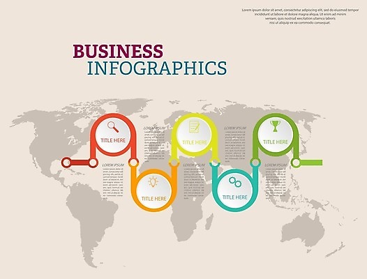 EPS 해외이미지 세계지도 일러스트 비즈니스 전구 돋보기 사람없음 그래픽 자료 인포그래픽 원형 연결 트로피 톱니바퀴 문서 해외202105 해외일러스트 도형 지도 세계 상_우승 파일형식 벡터