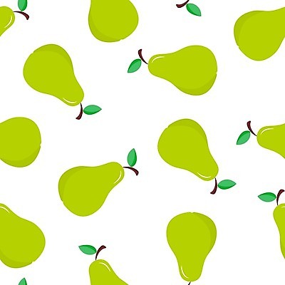 EPS 해외이미지 백그라운드 패턴 일러스트 사람없음 연두색 패턴백그라운드 서양배 해외202105 해외일러스트 무늬 초록색 배_과일 파일형식 벡터