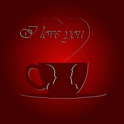 EPS 해외이미지 템플릿 디자인 감정 실루엣 커피 일러스트 관계 사랑 그래픽 컵 공백 낭만 하트 심볼 사인 레이아웃 해외202105 해외일러스트 모양 식기 음료 컨셉 촬영기법 파일형식 벡터