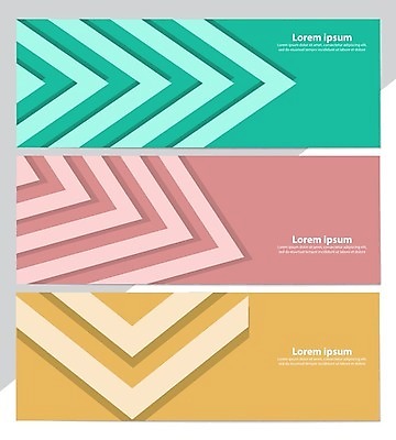 EPS 해외이미지 가로배너 분홍색 일러스트 사람없음 노란색 심플 민트색 배너세트 해외202105 해외일러스트 배너 컬러 가로 세트 파일형식 벡터