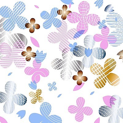 EPS 해외이미지 디자인 꽃 백그라운드 꽃무늬 패턴 일러스트 사람없음 패턴백그라운드 원형 해외202105 해외일러스트 도형 식물 무늬 파일형식 벡터