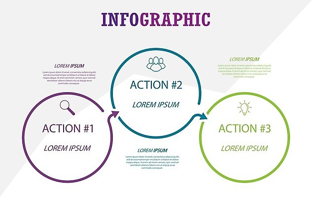 EPS 해외이미지 화살표 일러스트 비즈니스 전구 돋보기 사람모양 사람없음 그래픽 자료 인포그래픽 원형 계획 단계 순서 해외202105 해외일러스트 모양 도형 컨셉 파일형식 벡터