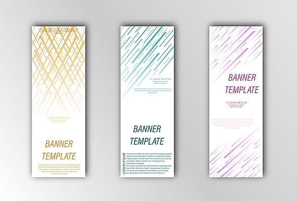 EPS 해외이미지 세로배너 일러스트 사람없음 노란색 보라색 겹침 대각선 민트색 배너세트 해외202105 해외일러스트 배너 선 컬러 세로 세트 파일형식 벡터