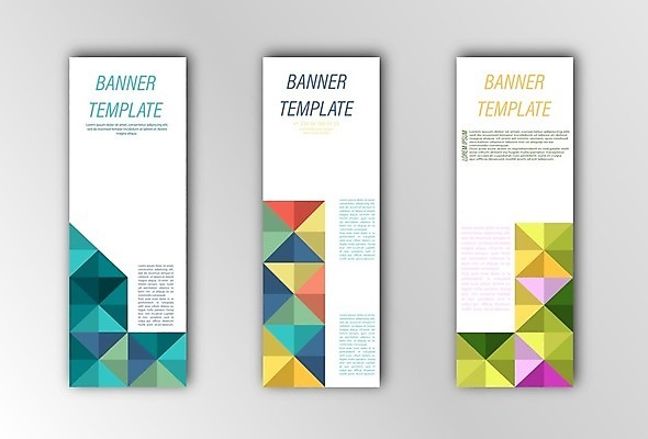 EPS 해외이미지 세로배너 일러스트 사람없음 연두색 흰색 청록색 기하학 배너세트 해외202105 해외일러스트 배너 컬러 무늬 세로 초록색 세트 파일형식 벡터