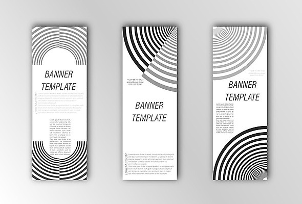 EPS 해외이미지 세로배너 곡선 일러스트 사람없음 검은색 회색 흰색 배너세트 해외202105 해외일러스트 배너 선 컬러 세로 세트 파일형식 벡터