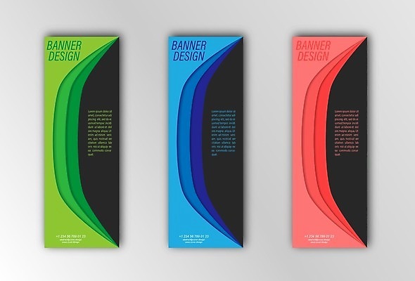 EPS 해외이미지 세로배너 하늘색 일러스트 사람없음 빨간색 연두색 심플 겹침 메터리얼디자인 배너세트 해외202105 해외일러스트 디자인 배너 컬러 세로 초록색 파란색 세트 파일형식 벡터