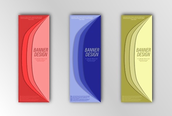 EPS 해외이미지 세로배너 일러스트 사람없음 빨간색 연두색 파란색 심플 겹침 메터리얼디자인 배너세트 해외202105 해외일러스트 디자인 배너 컬러 세로 초록색 세트 파일형식 벡터