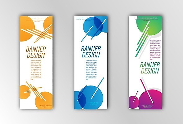 EPS 해외이미지 세로배너 일러스트 사람없음 파란색 노란색 흰색 원형 겹침 대각선 배너세트 해외202105 해외일러스트 도형 배너 선 컬러 세로 세트 파일형식 벡터