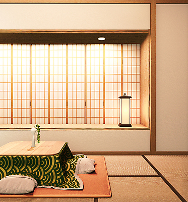 포토 JPG 해외이미지 일본문화 실내 따뜻함 동양인 사람없음 인테리어 3D 찻주전자 코타츠 해외202105 해외포토 동양문화 디자인 외국문화 주전자 인종 내부 디지털합성 난방용품 파일형식