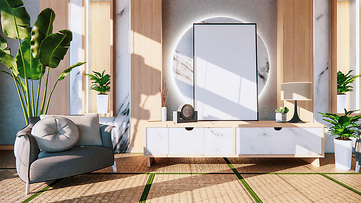 포토 JPG 해외이미지 거실 실내 사람없음 인테리어 소파 3D 직물 천 에코 내추럴 그리너리 해외202105 해외포토 디자인 의자 내부 환경 디지털합성 파일형식 트랜드컬러