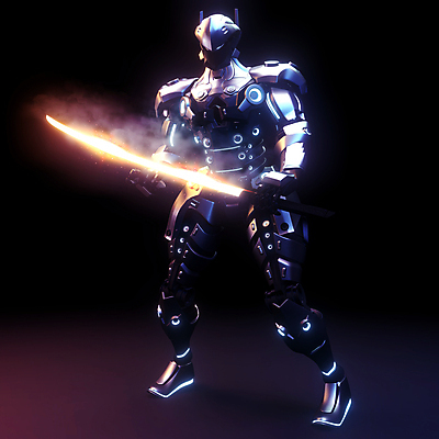 포토 JPG 해외이미지 사람없음 3D 일본 칼 로봇 닌자 해외202105 해외포토 아시아 디지털합성 파일형식