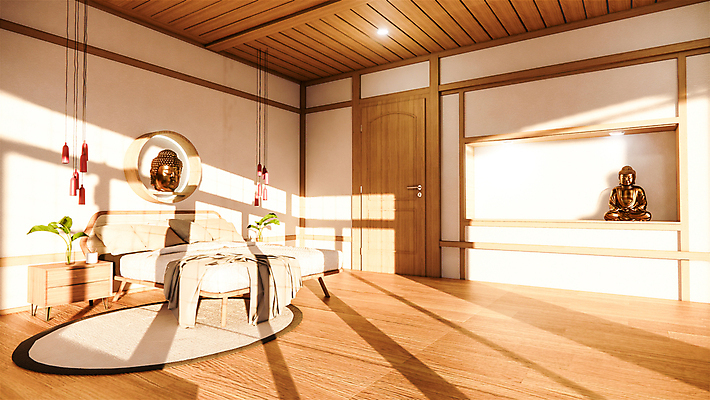 포토 JPG 해외이미지 쿠션 실내 사람없음 인테리어 3D 침실 침대 커튼 목업 해외202105 해외포토 디자인 가구 내부 디지털합성 파일형식