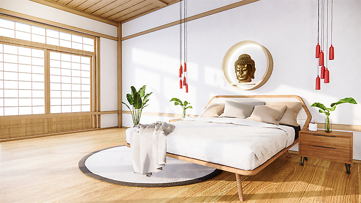 포토 JPG 해외이미지 쿠션 실내 사람없음 인테리어 3D 침실 침대 커튼 목업 해외202105 해외포토 디자인 가구 내부 디지털합성 파일형식