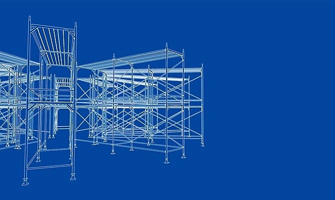 EPS 해외이미지 산업 일러스트 선반 사람없음 3D 공백 창고 수납 청사진 사방 해외202105 해외일러스트 가구 디지털합성 파일형식 벡터