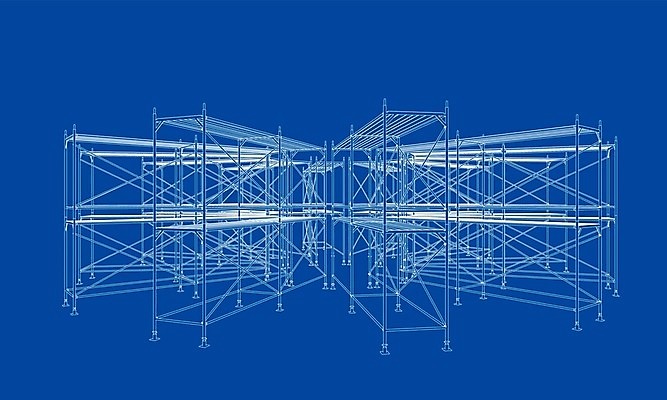 EPS 해외이미지 산업 일러스트 선반 사람없음 3D 공백 창고 수납 청사진 사방 해외202105 해외일러스트 가구 디지털합성 파일형식 벡터