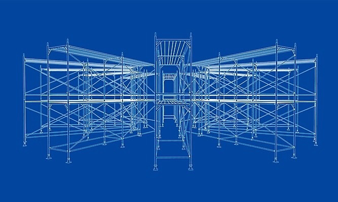 EPS 해외이미지 무료이미지 산업 일러스트 선반 사람없음 3D 공백 창고 수납 청사진 사방 해외202105 해외일러스트 가구 디지털합성 파일형식 벡터 무료콘텐츠