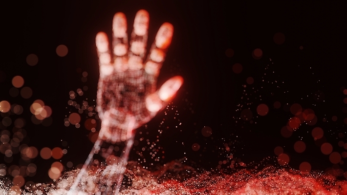 포토 JPG 해외이미지 손 선 백그라운드 그래픽백그라운드 추상 손바닥 사람없음 그래픽 3D 로봇 팔 헬프 해외202105 해외포토 무늬 신체부위 도움 디지털합성 파일형식