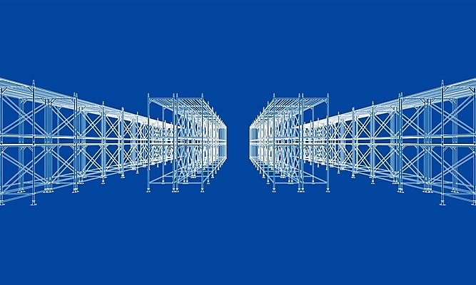 EPS 해외이미지 산업 일러스트 선반 사람없음 3D 공백 창고 수납 청사진 해외202105 해외일러스트 가구 디지털합성 파일형식 벡터