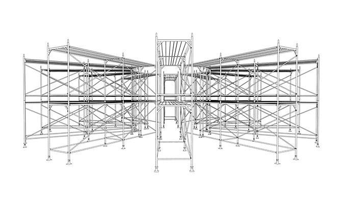 EPS 해외이미지 산업 일러스트 선반 사람없음 3D 공백 창고 수납 청사진 사방 해외202105 해외일러스트 가구 디지털합성 파일형식 벡터
