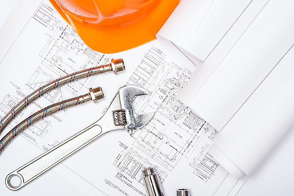 포토 JPG 해외이미지 종이 사람없음 인테리어 설계도 스패너 부속품 안전모 스케치 오브젝트 해외202004 해외202105 해외포토 디자인 건설업 미술 공구 헬멧 안전장비 파일형식