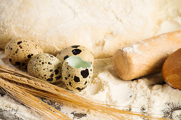 포토 JPG 해외이미지 실내 근접촬영 사람없음 밀 계란껍데기 반죽 밀가루 제빵 메추리알 반죽밀대 해외202004 해외202105 해외포토 뷰포인트 곡류 내부 제과제빵 계란 알 가루 밀대 파일형식