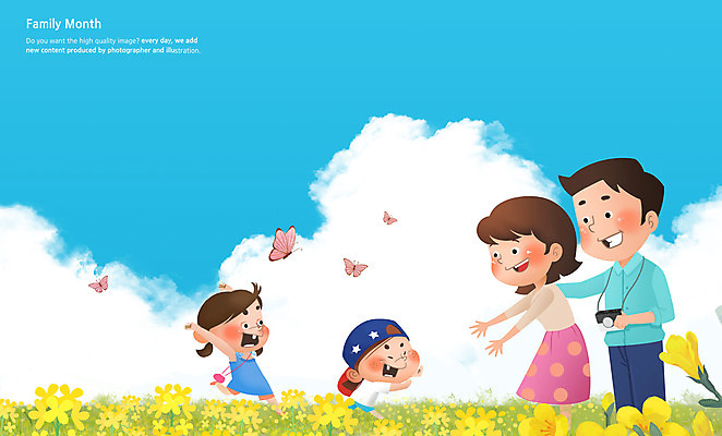 전신 PSD 구름 여자 남자 어린이 나비 꽃밭 일러스트 가족 엄마 서기 소녀 소년 여러명 성인 달리기 소풍 카메라 화목 봄 아빠 5월 가정의달 손뻗기 봄소풍 국내일러스트 자연요소 계절 꽃 다수 곤충 컨셉 관계 모션 사람 전자제품 야외활동 날짜 파일형식